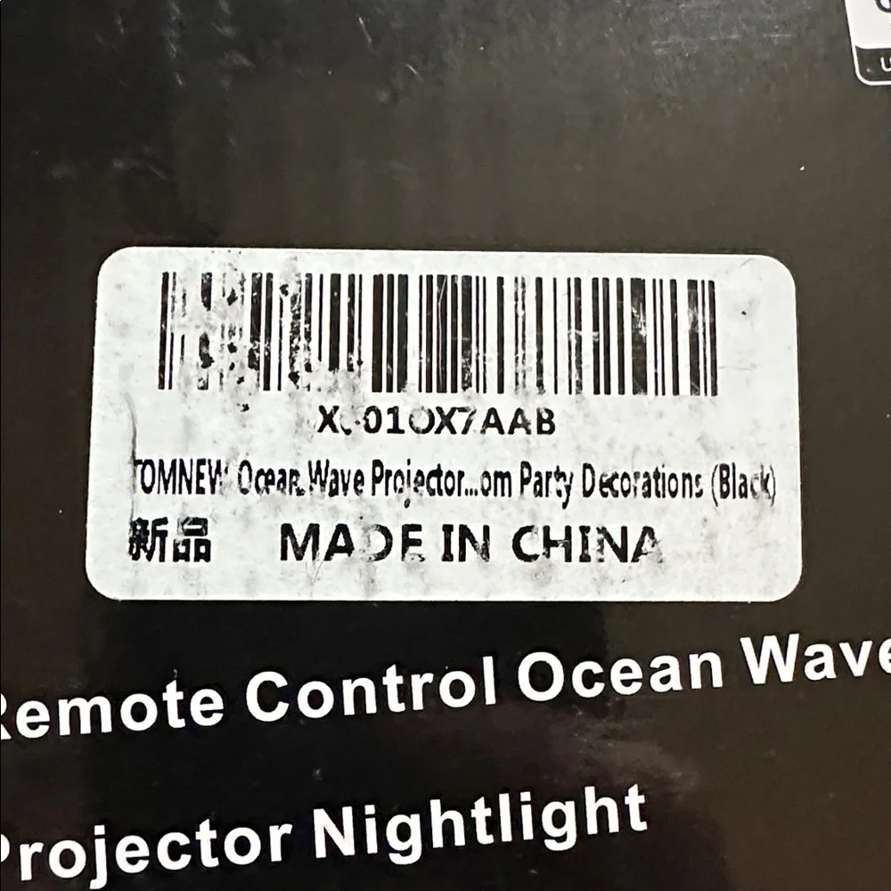 Night Light Projector with Remote Control Timer 8 Colors LED - Ocean Wave